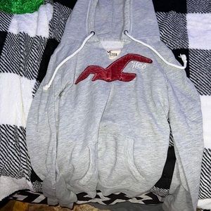 Gray Hollister hoodie